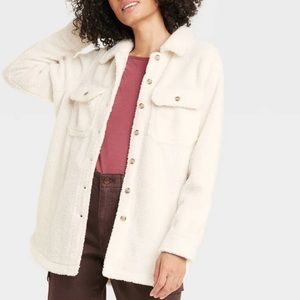 NWT Universal Thread Off white Shirt Jacket Shacket Plus Size XXL